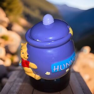 Vintage Disney‎ Winnie the Pooh Ceramic Hunny Honey Pot Bumblebee Cute Vintage